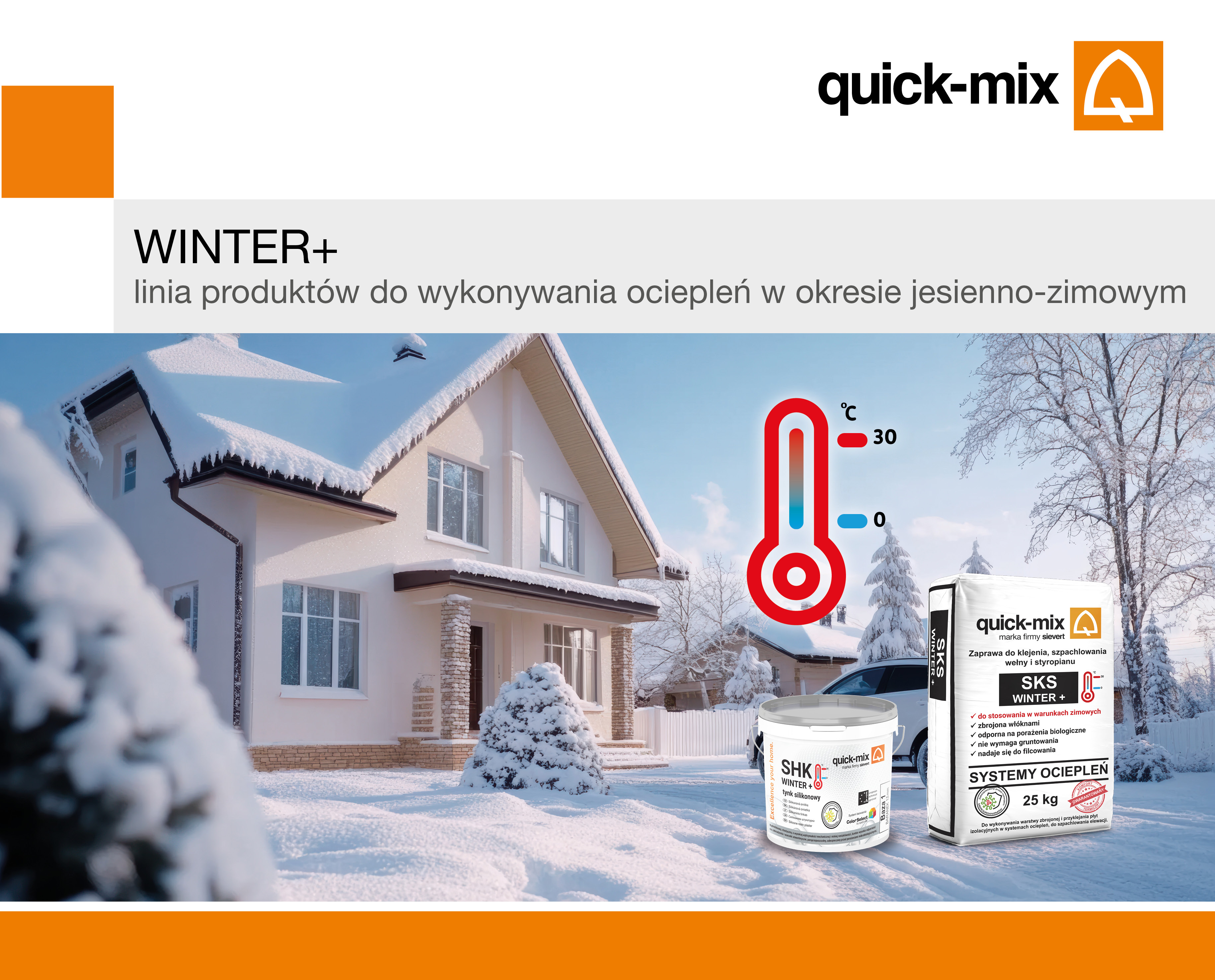 quick-mix Winter Plus – ocieplenia i elewacje zimą Aktualności Sievert Polska