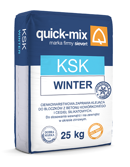 KSK Winter Zaprawa klejąca do bloczków z betonu komórkowego i cegieł silikatowych